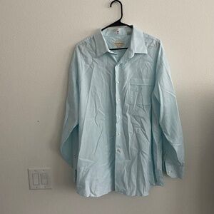 Tommy Bahama Shirt Men's Size 18 Light Blue Cotton Button Down Vintage Resort